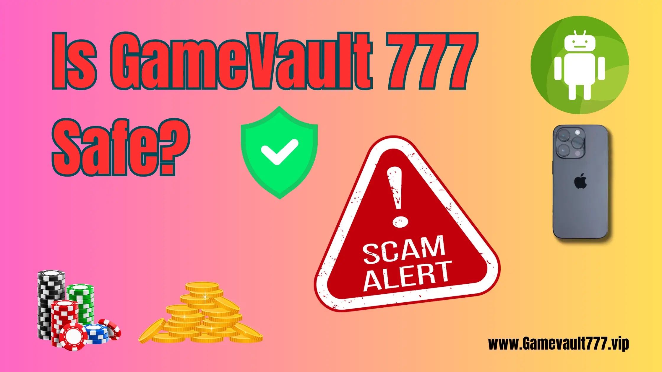 Player reviewing GameVault 777 privacy and security settings on a phone, with 2FA and permissions toggles visible on a dark interface.
