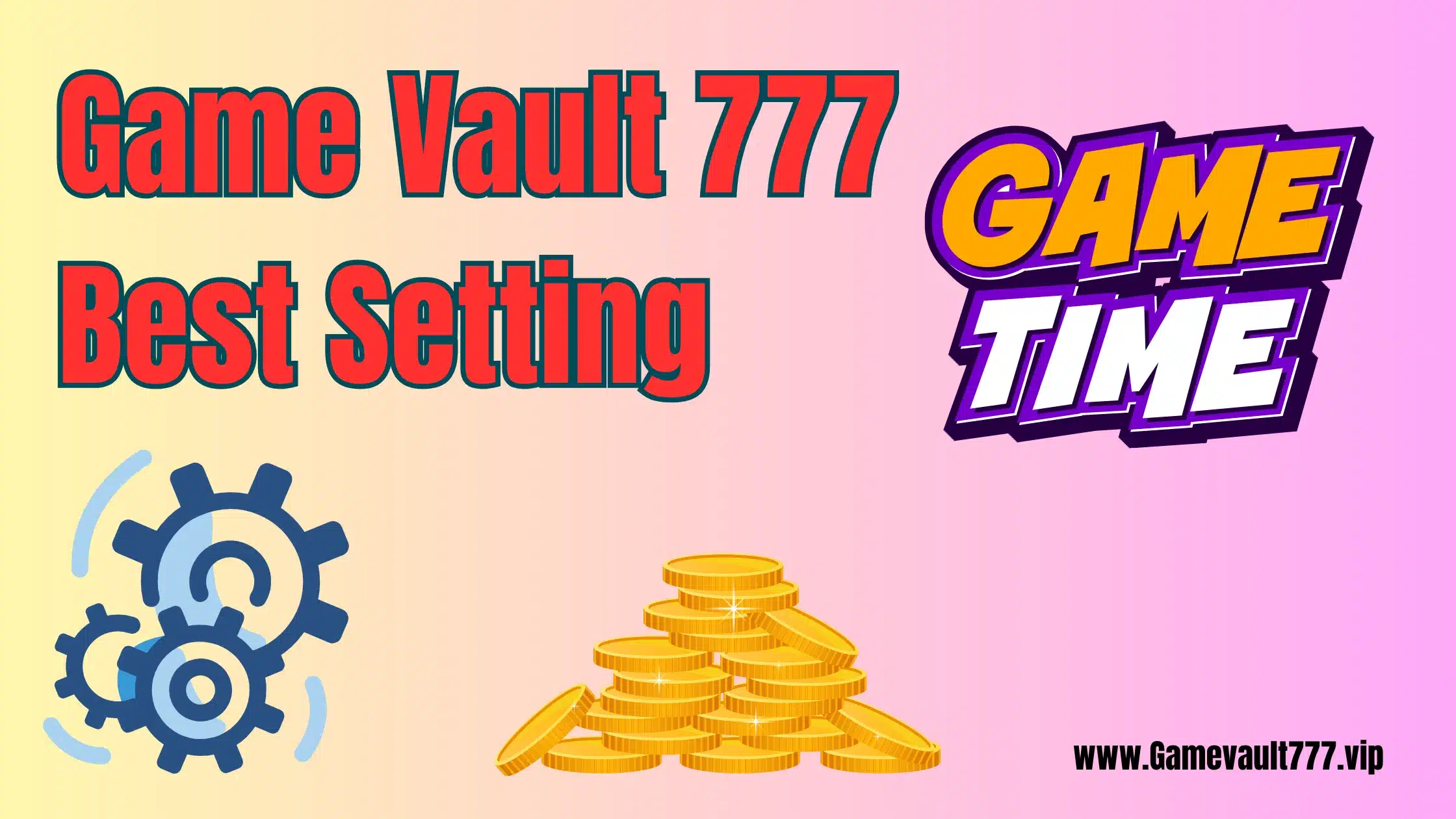 Best settings for GameVault 777 on Android and iOS showing Focus mode, refresh rate, and battery toggles on a dark UI.